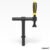 Pince de bridage tubulaire Basic 180° ‐ brunie / nitrurée